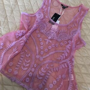 Lace tank 👑 Buffalo Lilac Pink